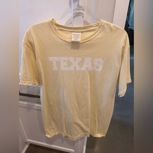 Comfort Colors Women's Yellow Texas Tee